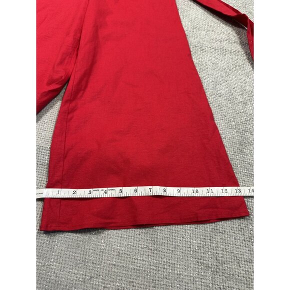 Revolve Majorelle Jumpsuit Womens XS Linen Blend‎ Wide Leg Cropped Summer Read - Picture 11 of 16